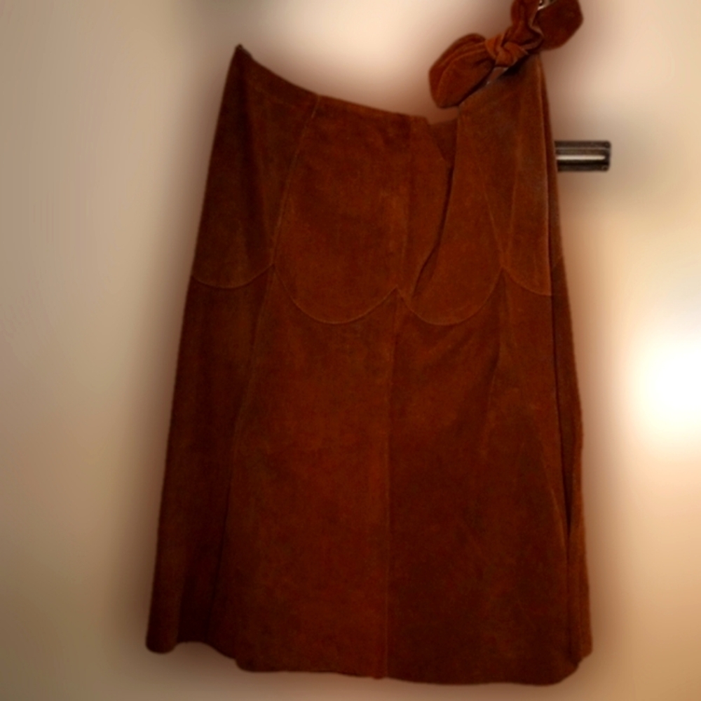 100% suede skirt